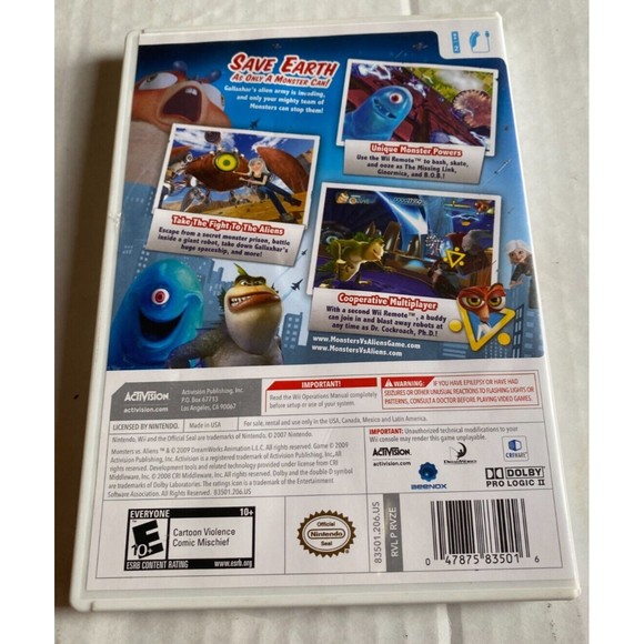 Monsters vs Aliens Wii Game - Picture 4 of 4